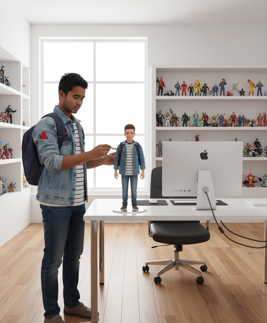Figurine in Real Environment